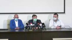 Declarații de presă susținute de ministrul Sănătății, prof. univ. dr. Alexandru Rafila, Dr. Cătălin Apostolescu, manager al spitalului Matei Balș, și Adrian Marinescu, director medical Institutul Matei Balș, la Institutul Național de Boli Infecțioase "Matei Balș"