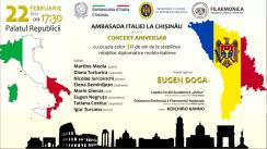 Concert aniversar organizat de Ambasada Italiei în Republica Moldova cu ocazia celor 30 de ani de la stabilirea relațiilor diplomatice moldo-italiene