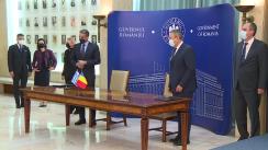 Declarații de presă susținute de prim-ministrul României, Nicolae-Ionel Ciucă, și prim-ministrul Republicii Elene, Kyriakos Mitsotakis