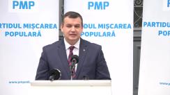 Conferință de presă susținută de Președintele Partidului Mișcarea Populară (PMP), Eugen Tomac