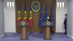 Declarații de presă susținute de prim-ministra Republicii Moldova, Natalia Gavrilița, și ministrul Afacerilor Externe și Integrării Europene, Nicu Popescu, după ședința Guvernului Republicii Moldova din 24 februarie 2022