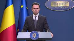 Declarații de presă susținute de purtătorul de cuvânt al Guvernului, Dan Cărbunaru, după ședința task-force pentru gestionarea situației generate de agresiunea militară rusă din Ucraina