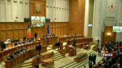 Ședința comună a Camerei Deputaților și Senatului României din 28 februarie 2022