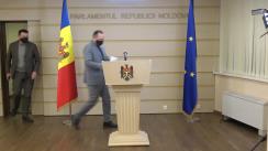 Briefing de presă susținut de către deputații din Fracțiunea Blocului Comuniștilor și Socialiștilor