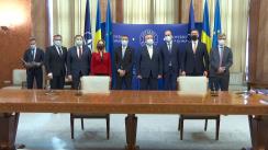 Participarea premierului României, Nicolae-Ionel Ciucă, la ceremonia de semnare a acordurilor de finanțare între Ministerul Investițiilor și Proiectelor Europene și ministerele coordonatoare de reforme aferente PNRR