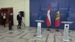 Conferință de presă susținută de ministrul afacerilor externe și integrării europene al Republicii Moldova, Nicu Popescu, și ministrul afacerilor externe al Regatului Danemarcei, Jeppe Kofod