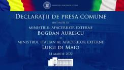 Conferință comună de presă susținută de ministrul Afacerilor Externe Bogdan Aurescu și ministrul Afacerilor Externe și Cooperării Internaționale al Republicii Italiene, Luigi Di Maio