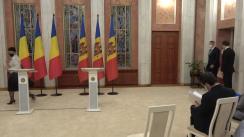 Conferință de presă susținută de Președintele Republicii Moldova, Maia Sandu, și Președintele României, Klaus Iohannis