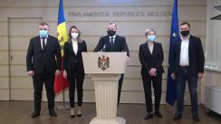Briefing de presă ale deputaților din Partidul Socialiștilor din Republica Moldova