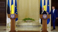 Conferință de presă susținută de Președintele României, Klaus Iohannis, și Președintele Estoniei, Alar Karis