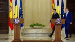 Conferință de presă susținută de Președintele României, Klaus Iohannis, și Președintele Guvernului Regatului Spaniei, Pedro Sánchez