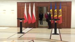 Conferință de presă susținută de Președintele Republicii Moldova, Maia Sandu, și Președintele Poloniei, Andrzej Duda