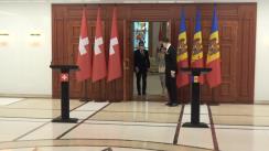 Conferință de presă susținută de Președintele Republicii Moldova, Maia Sandu, și Președintele Confederației Elvețiene, Ignazio Cassis