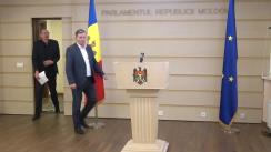 Briefing de presă al deputaților din Fracțiunea parlamentară a Blocului Comuniștilor și Socialiștilor