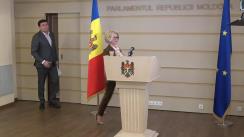 Briefing de presă al deputaților din Fracțiunea parlamentară a Blocului Comuniștilor și Socialiștilor