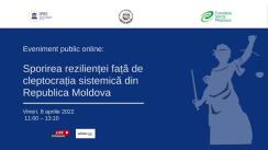 Evenimentul „Sporirea rezilienței față de cleptocrația sistemică din Republica Moldova”