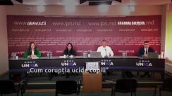 Conferință de presă organizată de Instituția de Învățământ preșcolar „Grădina Secretă” cu tema „Cum corupția ucide copiii”