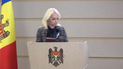 Briefing de presă susținut de către deputatul Partidului ȘOR, Marina Tauber