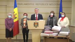 Briefing de presă susținut de către deputatul fracțiunii parlamentare a Partidului „ȘOR”, Vadim Fotescu