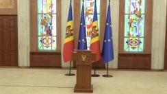 Briefing de presă susținut de Președintele Republicii Moldova, Maia Sandu, după ședința Consiliului Suprem de Securitate din 26 aprilie 2022