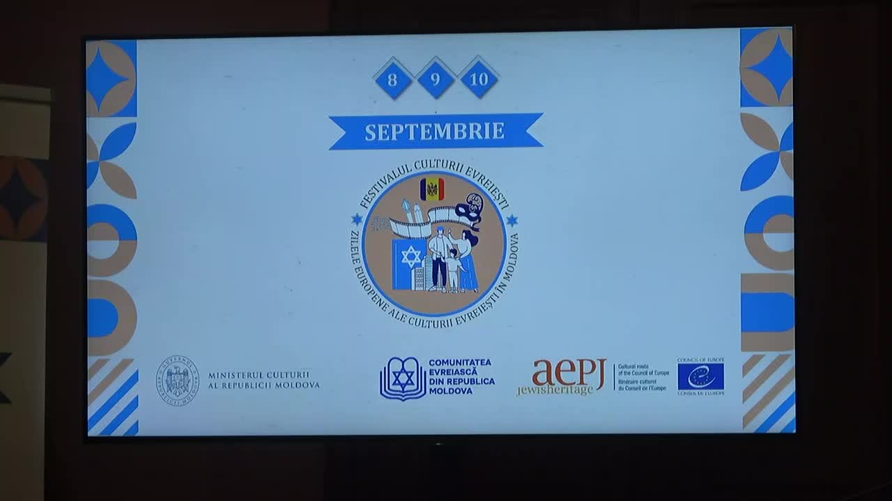 Conferință de presă dedicată Festivalului Național - Zilele Europene ale Culturii Evreiești în perioada 8-10 septembrie