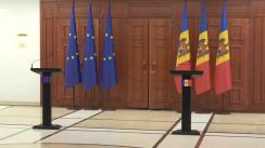 Conferință de presă susținută de Președintele Republicii Moldova, Maia Sandu, și Președintele Consiliului European, Charles Michel