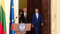 Declarații de presă susținute de Președintele României, Klaus Iohannis, și Președintele Republicii Lituania, Gitanas Nausėda