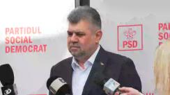 Declarații de presă susținute de președintele PSD, Marcel Ciolacu