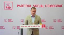 Conferință de presă susținută de liderul Grupului PSD, Alfred Simonis, în Județul Timiș