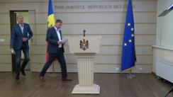 Briefing de presă al deputaților Fracțiunii parlamentare a Blocului Comuniștilor și Socialiștilor