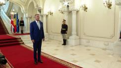 Primirea Alteței Sale Regale Charles, Prinț de Wales, de către Președintele României, Klaus Iohannis, la Palatul Cotroceni