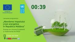Launch of the programme „Addressing the impacts of the energy crisis in the Republic of Moldova”, funded by the European Union and implemented by UNDP