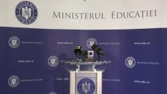 Declarații de presă susținute de ministrul Educației, Sorin Mihai Cîmpeanu