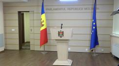 Briefing de presă susținut de către deputații din Fracțiunea Blocului Comuniștilor și Socialiștilor