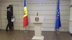 Briefing al deputatului Fracțiunii Partidului Acțiune și Solidaritate, Radu Marian, în timpul ședinței Parlamentului Republicii Moldova din 2 iunie 2022