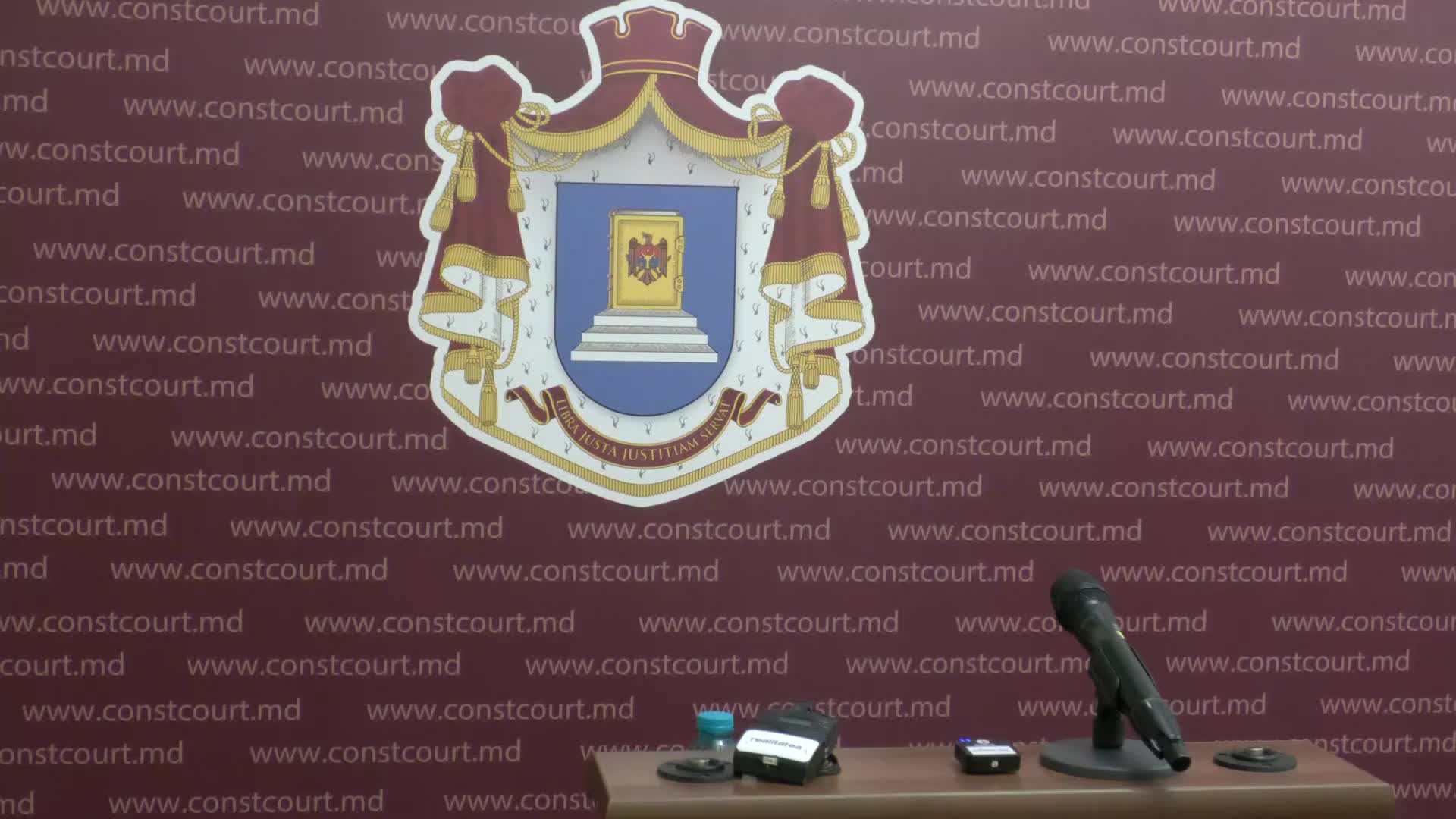 Briefing de presă organizat de Curtea Constituțională a Republicii Moldova