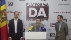 Conferință de presă organizată de Partidul Platforma Demnitate și Adevăr