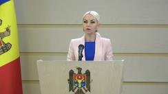 Briefing de presă susținut de către deputatul Partidului „ȘOR”, Marina Tauber