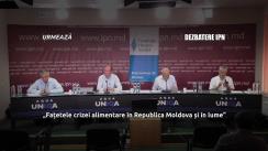 Dezbaterea publică organizată de Agenția de presă IPN la tema „Fațetele crizei alimentare în Republica Moldova și în lume”
