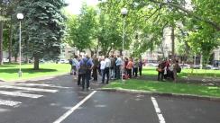 Protest în fața Guvernului Republicii Moldova organizat de Partidul „ȘOR” și Partidul Comuniștilor față de scumpirile fără precedent la produsele alimentare