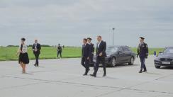 Întâlnirea Președintelui României, Klaus Iohannis, și Președintelui Republicii Franceze, Emmanuel Macron, cu militarii dizlocați la Baza 57 Aeriană Mihail Kogălniceanu