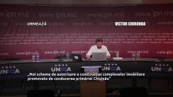 Conferință de presă susținută de Victor Chironda cu tema „Noi scheme de autorizare a construcției complexelor imobiliare promovate de conducerea primăriei Chișinău”