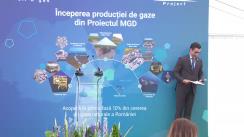 Ceremonia de începere a producției de gaze naturale în cadrul Proiectului MGD, operaționalizat de compania Black Sea Oil & Gas