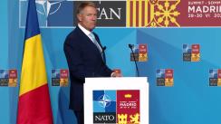 Declarație de presă susținută de Președintele României, Klaus Iohannis, înaintea participării la Summitul NATO