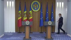 Conferință de presă susținută de ministrul Afacerilor Externe și Integrării Europene, Nicu Popescu, și ministrul Justiției, Sergiu Litvinenco, după ședința Guvernului Republicii Moldova din 29 iunie 2022
