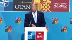 Declarație de presă susținută de Președintele României, Klaus Iohannis, în marja participării la Summitul NATO