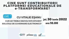 Discuții LIVE despre e-Transformare cu Vitalie Eșanu