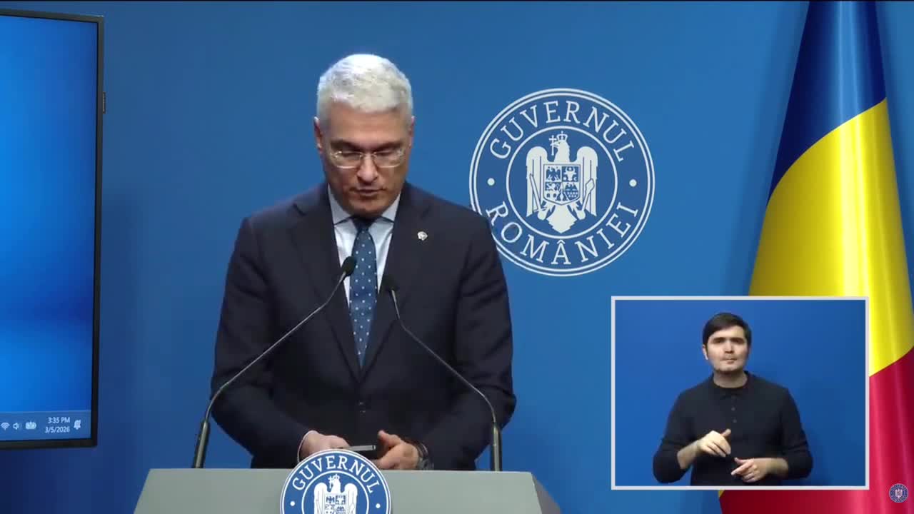 Briefing de presă după ședința Guvernului României din 5 martie 2026