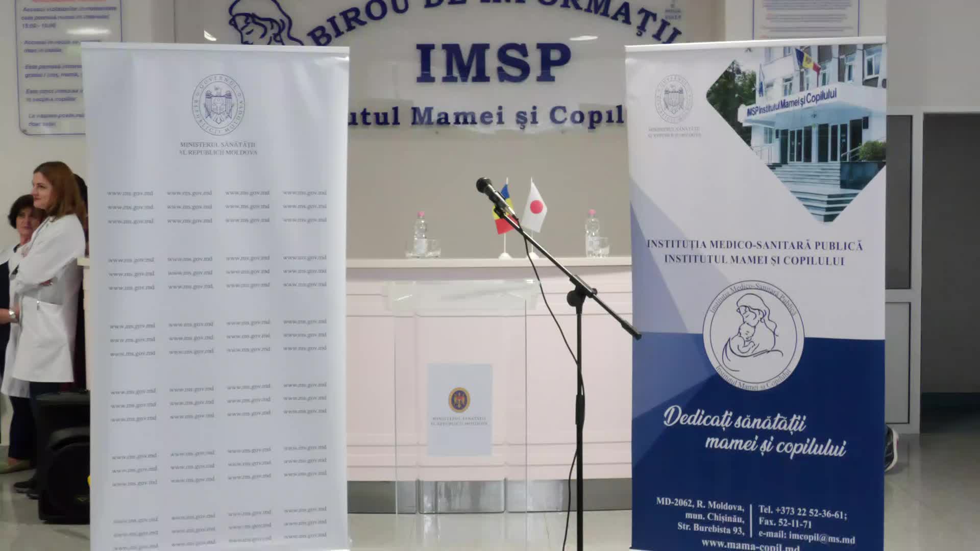 Eveniment de presă organizat în contextul vizitei președintelui Agenției Japoneze pentru Cooperare Internațională (JICA), Tanaka Akihiko, în Republica Moldova