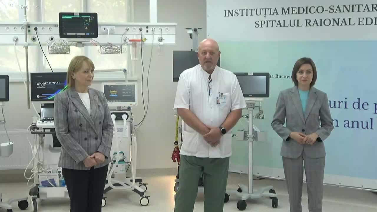 Inaugurarea Centrului primar de accident vascular cerebral (AVC), a Secției anestezie și terapie intensivă (ATI) și a aparatului de radiografie digitală din cadrul Spitalului raional Edineț